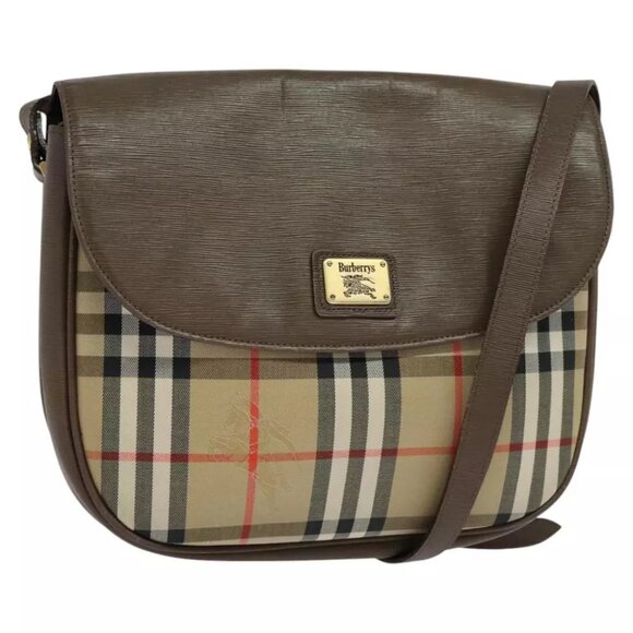 Burberrys Nova Check Shoulder Bag Beige - Picture 1 of 16